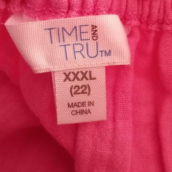 TIME & TRU PINK BLOUSE SZ.22 EUC - Picture 4 of 6